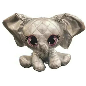 GUND P.Lushes Designer Pet Ella L'Phante Platinum Metallic Elephant Plush Silver